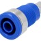 Soclu Banană 4mm 32A 1kV Albastru Pe Panou