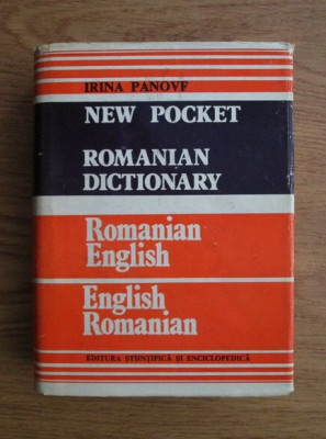 Irina Panovf - New Pocket Romanian dictionary. Romanian-English... foto
