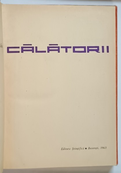 CALATORII de N. M. PRIJEVALSKI , 1963
