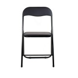 Scaun bucatarie, living, terasa tapitat negru pliant / DSY 1115