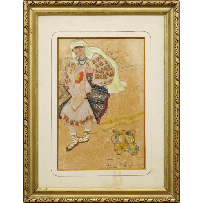 Elena Petraglu Niculescu (Desliu), Tesand ia bucovineasca (1950)