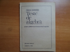 Teste de algebra &amp;amp;#8211; Virgiliu Schneider foto