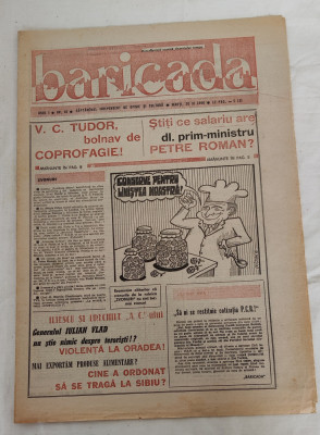 Ziarul BARICADA (20 noiembrie 1990) Anul I nr. 45 foto
