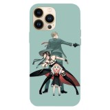 Husa compatibila cu Apple iPhone 13 Pro Max model Spy x family Anime, Silicon, TPU, Viceversa, Transparent, Carcasa