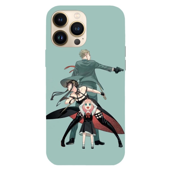 Husa compatibila cu Apple iPhone 13 Mini model Spy x family Anime, Silicon, TPU, Viceversa