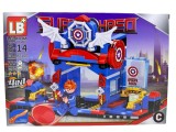Set Constructie Super Hero Baza de Interventie 4 in 1 225 piese compatibil blocuri lego LB6106