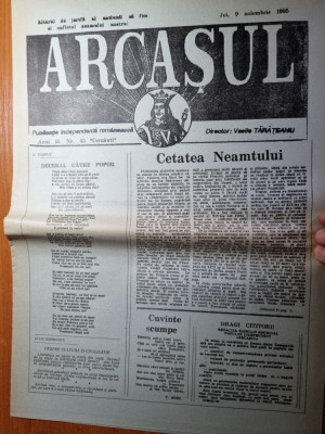 ziarul arcasul 9 noiembrie 1995- ziar din cernauti foto