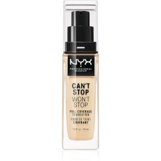 NYX Professional Makeup Can&#039;t Stop Won&#039;t Stop Full Coverage Foundation fond de ten cu acoperire ridicată culoare 6.3 Warm Vanilla 30 ml