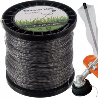 Fir transparent pentru motocoase, elastic, lungime 100 metri foto