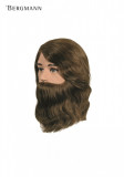 Manechin profesional Bergmann 100 % par natural UMAN Boy cu barba 20 cm cod.094002