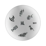 Cumpara ieftin Plăcuţă pentru ştampilarea nail art - B03, INGINAILS