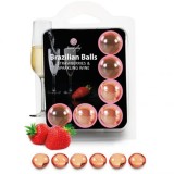 SECRETPLAY - SET 6 BRAZILIANS BALLS STRAWBERRIES WITH CAVA, SECRETPLAY COSMETIC