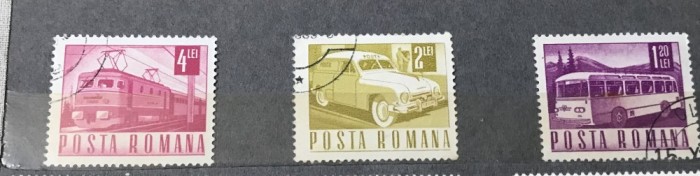 (H) Timbre Serii Romania Auto Uzuale