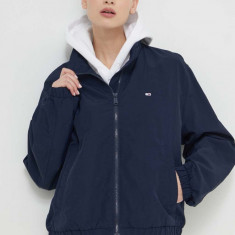 Tommy Jeans geacă femei, culoarea bleumarin, de tranziție DW0DW18139