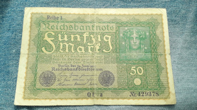 50 Mark 1919 Germania / marci Reihe 1 / 429378 foto