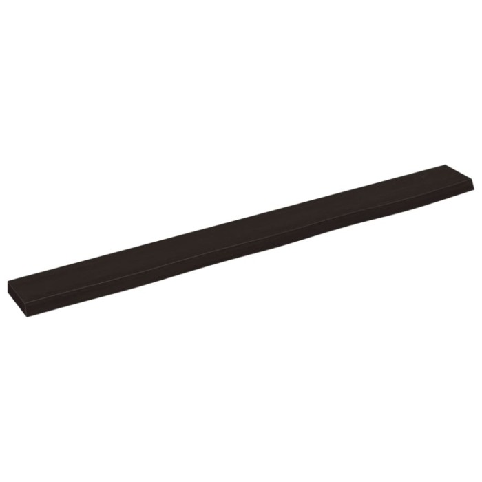 vidaXL Raft de perete maro &icirc;nchis 100x10x2 cm lemn masiv stejar tratat