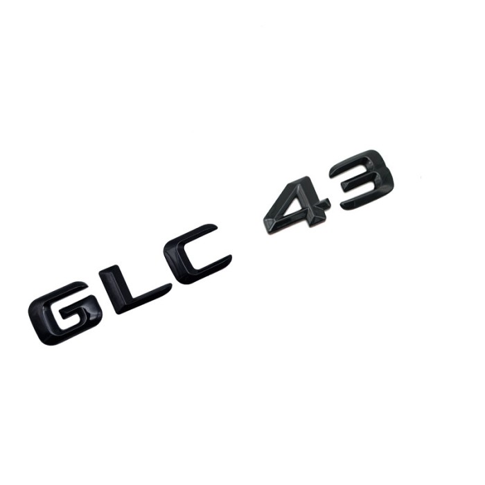 Emblema GLC 43 pentru spate portbagaj Mercedes, Negru