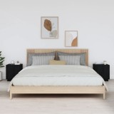 Gossi noptiere, 2 buc., negru, 40x34x45 cm, lemn masiv de pin