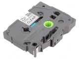 Bandă Transparentă 12mm x 8m cu Scris Negru TZE-S131