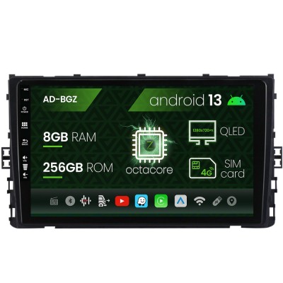 Navigatie Volkswagen Polo (2018+), Android 13, Z-Octacore 8GB RAM + 256GB ROM, 9 Inch - AD-BGZ9008+AD-BGRKIT041 foto