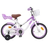 vidaXL Bicicletă pentru Copii 12 Inci pentru 2-4 ani Violet 42009602