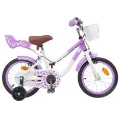 vidaXL Bicicletă pentru Copii 12 Inci pentru 2-4 ani Violet 42009602