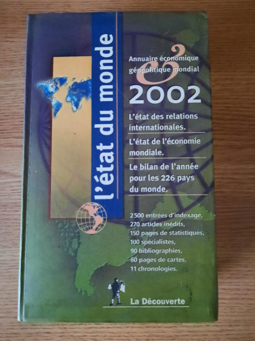 L`ETAT DU MONDE &ndash; Annuaire economique geopolitique mondial - 2002