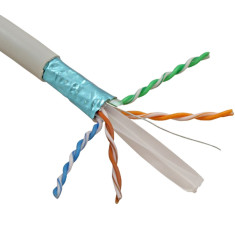 Cablu FTP, cat 6E, CUPRU 100%, manta LSZH 305m - ELAN foto