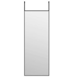 Cumpara ieftin Oglinda pentru usa, negru, 30x80 cm, sticla si aluminiu