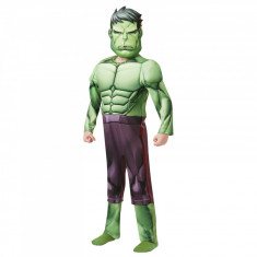 Costum cu muschi Hulk Deluxe pentru baieti - Avengers 104 cm 3-4 ani foto