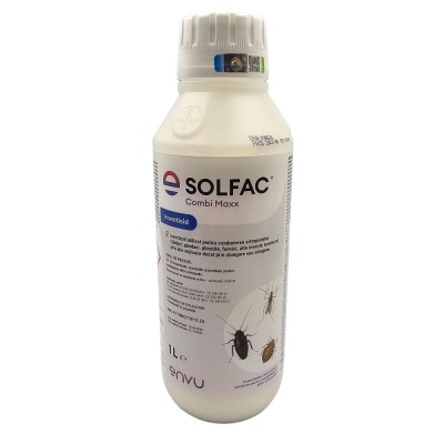 Solfac Combi Maxx 1L pentru combaterea muștelor ț&amp;acirc;nțarilor g&amp;acirc;ndacilor ploșnițelor de pat furnicilor foto