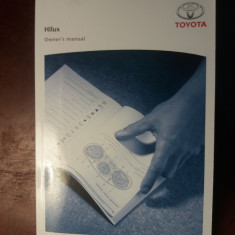 owner's manual (manualul proprietarului) auto Toyota Hilux