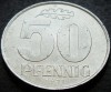 Moneda 50 PFENNIG - RD GERMANA / GERMANIA DEMOCRATA, anul 1971 *cod 3207 = LUCIU, Europa, Aluminiu