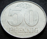 Cumpara ieftin Moneda 50 PFENNIG - RD GERMANA / GERMANIA DEMOCRATA, anul 1971 *cod 3207 = LUCIU, Europa, Aluminiu
