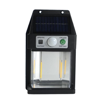 Lampa solara perete, 2 LED, senzor miscare, 50W, 1+1 gratis foto