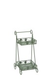 Raft pardoseala fier verde 42 x 38 x 77 cm