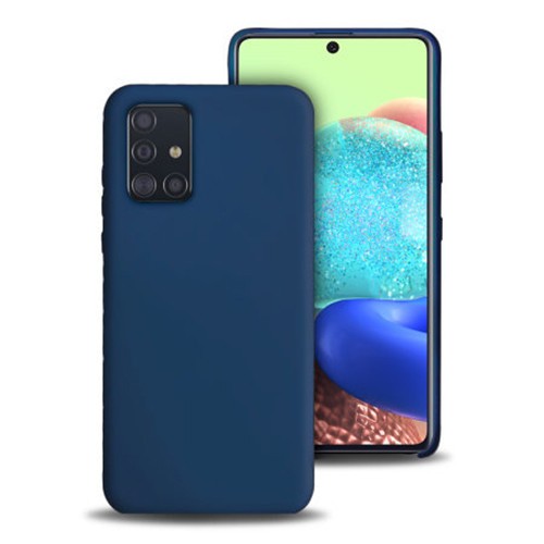 Husa Telefon Silicon Samsung A71 a715 Matte Dark Blue