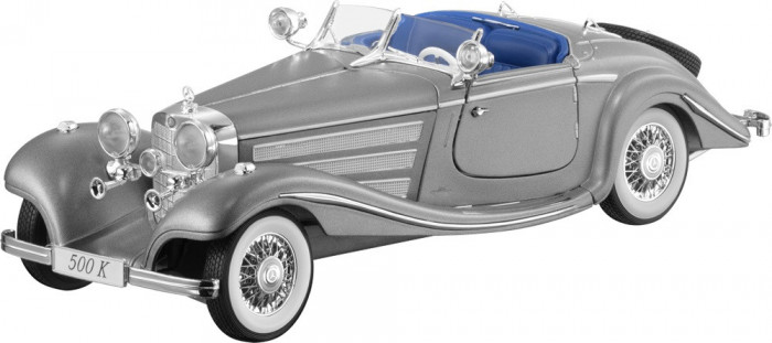 Macheta Oe Mercedes-Benz 500K Special Roadster W29 1934 Argintiu 1:18 B66040624