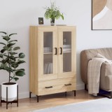 VidaXL Dulap &icirc;nalt, stejar Sonoma, 69,5x31x115 cm, lemn prelucrat