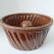 Forma copt vintage ceramica (gresie), guguluf, bundt, chec, cozonac, matrita - 25cm diametru x 13cm diametru