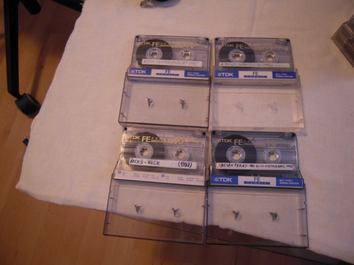 LOT de 4 casete audio TDK normale (3 buc. de 90 minute si 1 buc. de 60 minute)