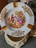 Scrumiera portelan Limoges scena Fragonard