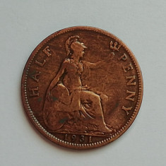 M3 C50 - Moneda foarte veche - Anglia - Half penny - 1931