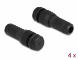 Set 4 bucati conector Low voltage pentru cablu exterior 20 - 14 AWG, Delock 86737