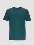 Cumpara ieftin Tricou barbati din bumbac cu decolteu la baza gatului, Petrol, XS