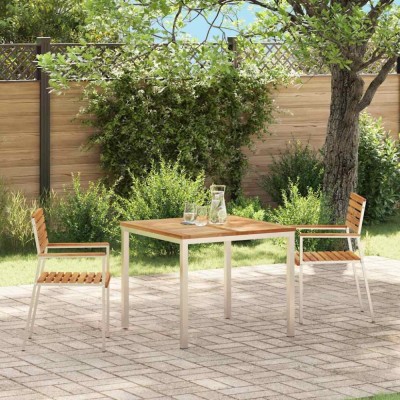 vidaXL Scaun pentru Grădină 2 pcs Maro Lemn masiv de tec 42006199 foto