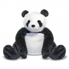 Urs Panda din plus, 71 cm, Negru/Alb foto
