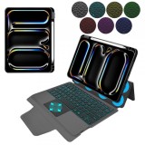 Husa cu Tastatura pentru Apple iPad Pro 11 (2024), Techsuit, KeyTab Pro, Neagra