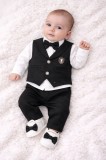 Set elegant Babylia Tuxedo elegant pentru baieti, costum complet cu vesta,