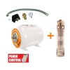 Pompa submersibila Ruris Aqua 101 + corp hidrofor 50 l, 750 W, adancime absorbtie 15 m, inaltime refulare 60 m, Dunarea 50 Litri